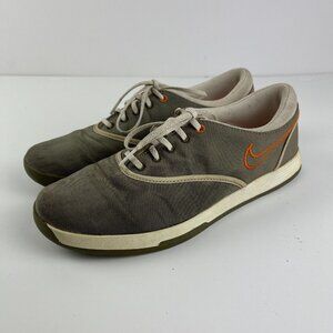 Nike Lunarlon Duet Sport Womens Round Toe Gray White Golf Shoes Sz 8 549593-301